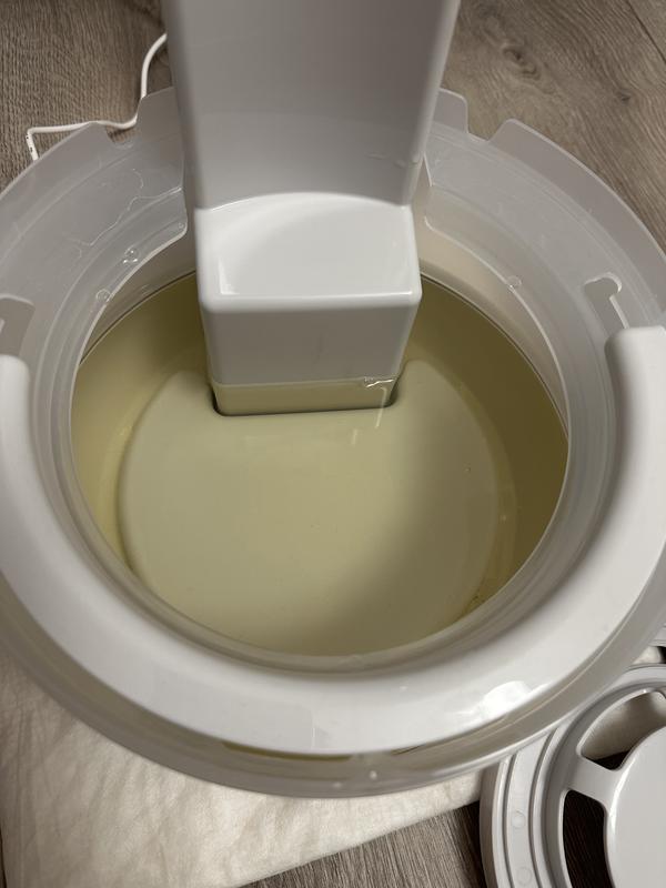 Oh my. Clean water turned yellow…disgusting