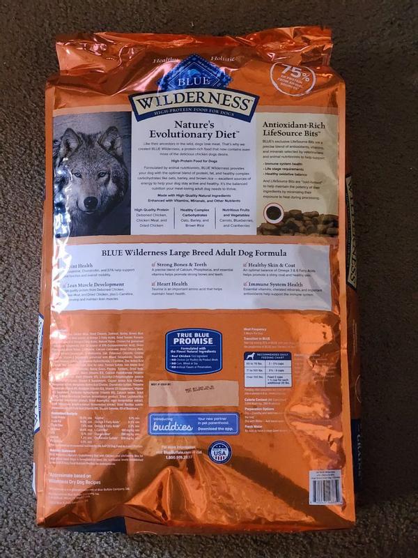 Blue wilderness large 2024 breed puppy food reviews