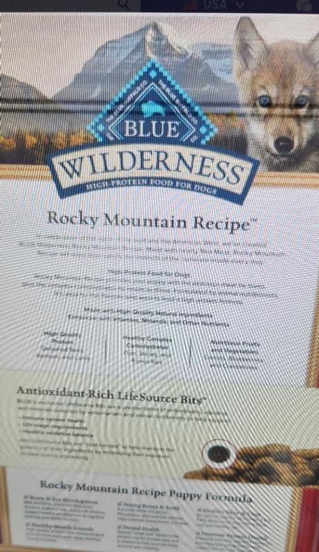 BLUE Wilderness Rocky Mountain Recipe with Red Meat for Puppies Dry Food