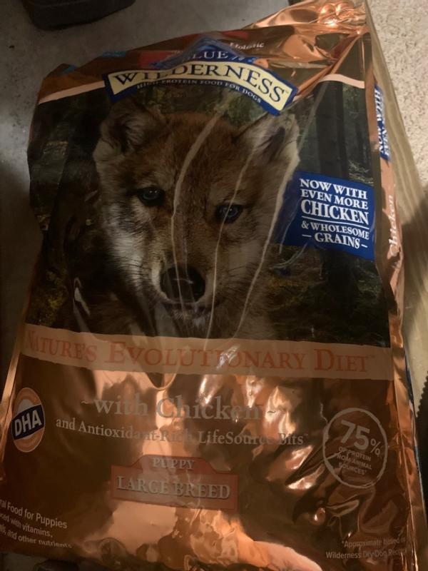 Blue wilderness large clearance breed puppy food reviews