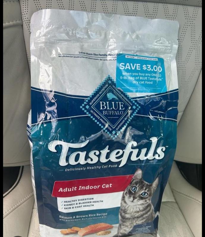 Blue Buffalo Tastefuls Indoor Natural Adult Dry Cat Food, Salmon 7lb. bag