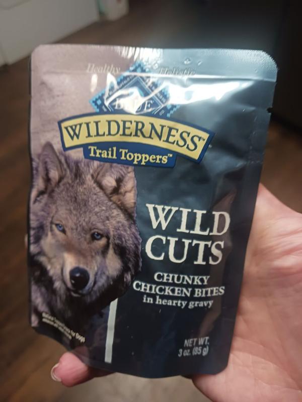 BLUE Wilderness Wet Dog Food Grain Free Chicken Wild Cuts Trail Toppers Blue Buffalo