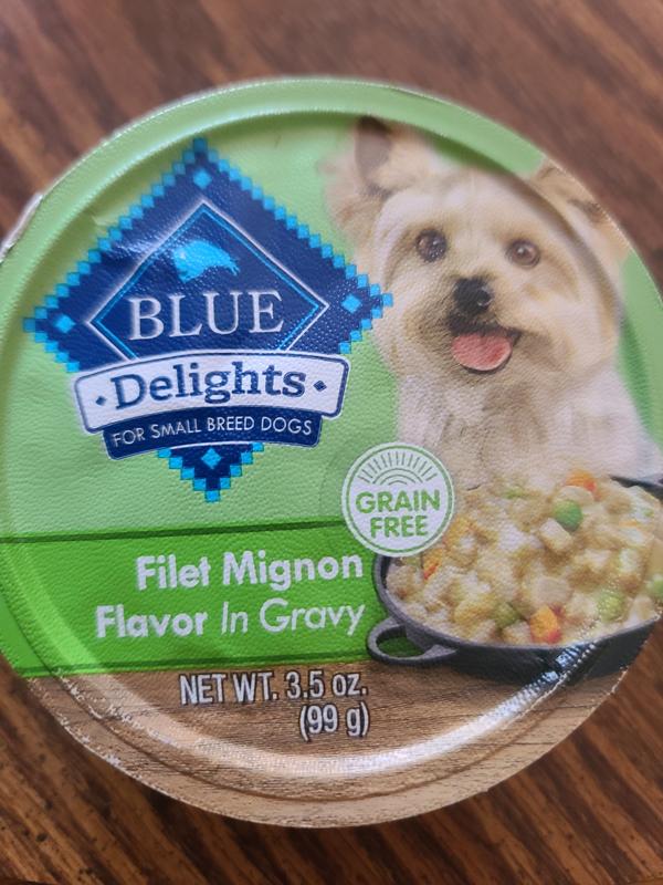 Also use the blue chicken flavor delights