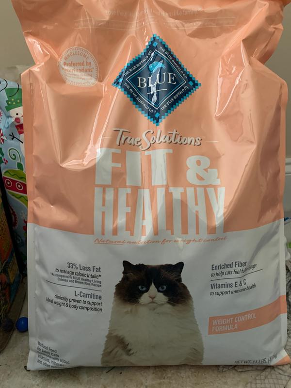 Blue healthy outlet living cat food