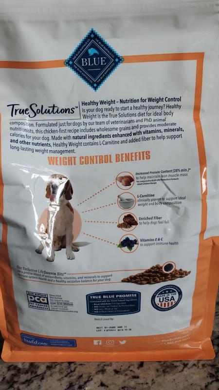 Blue Buffalo True Solutions Weight Control Natural Dry Dog Food