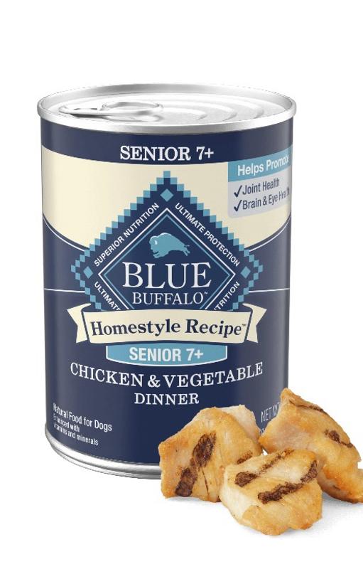 Blue Buffalo Homestyle Recipe Senior Chicken Dinner with Garden