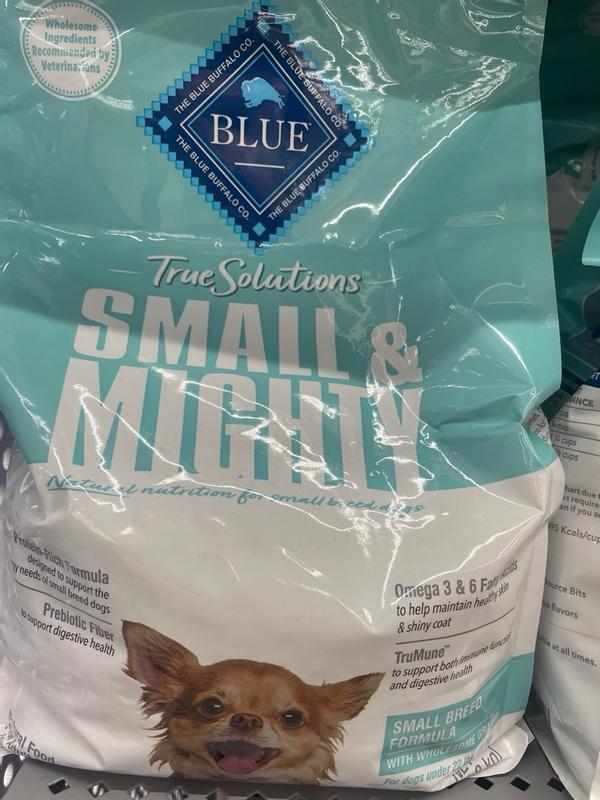 Blue Buffalo True Solutions Small Mighty Natural Dry Food for Adult Small Breed Dogs Chicken 4 lb. Bag Meijer