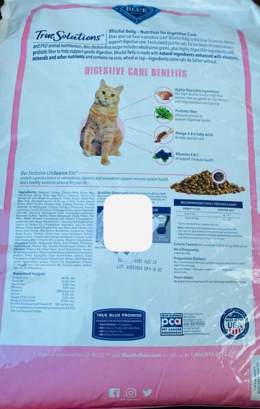 Blue Buffalo True Solutions Blissful Belly Natural Digestive Care Chic Petsense