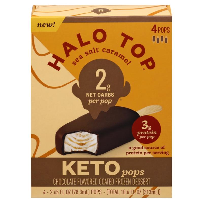 Halo Top Keto Sea Salt Caramel Ice Cream Pops 4 Ct 2 65 Fl Oz Pick N Save