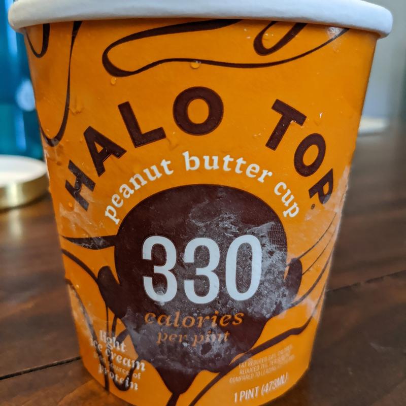 Halo Top Peanut Butter Cup Ice Cream 473Ml - Tesco Groceries