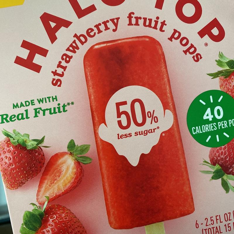 Halo top fruit 2025 pops nutrition information