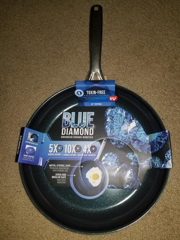 Blue Diamond 12 Non-Stick Frying Pan Blue/Silver CC001598-001