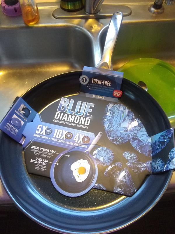 Blue Diamond 12 Non-Stick Frying Pan Blue/Silver CC001598-001