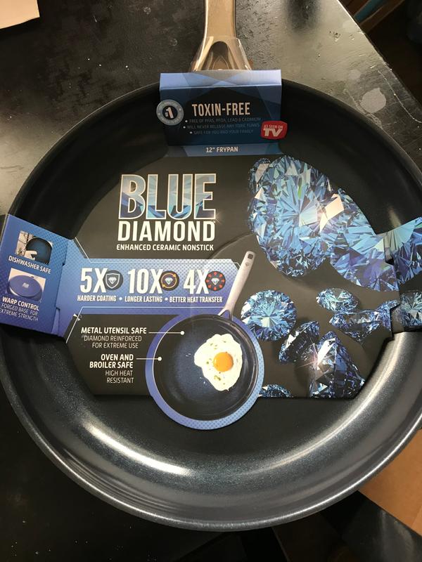 Blue Diamond Toxin-Free Ceramic Nonstick 2-Packs Frypan, Skillet