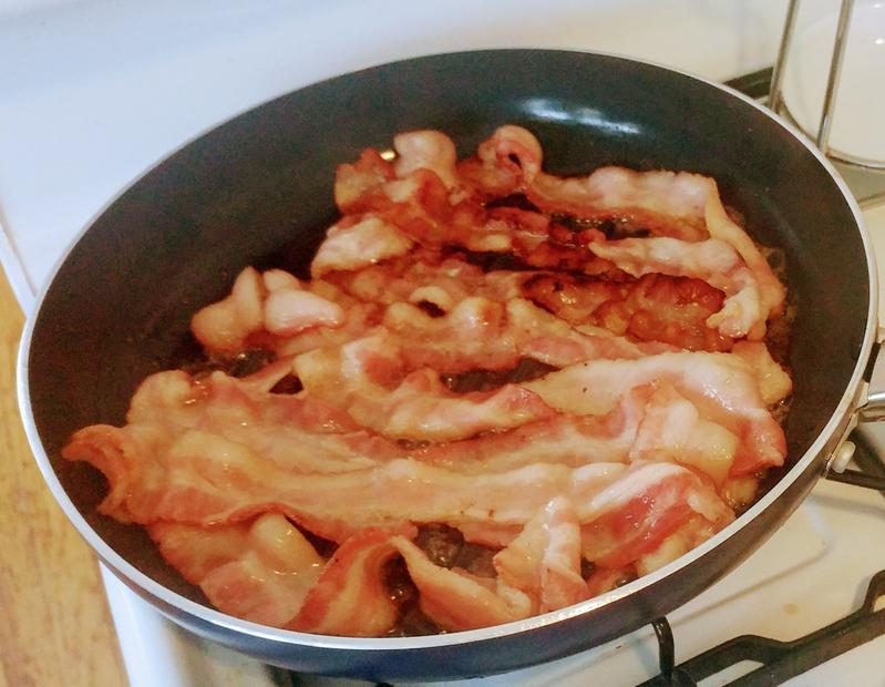Bacon cooked perfectly