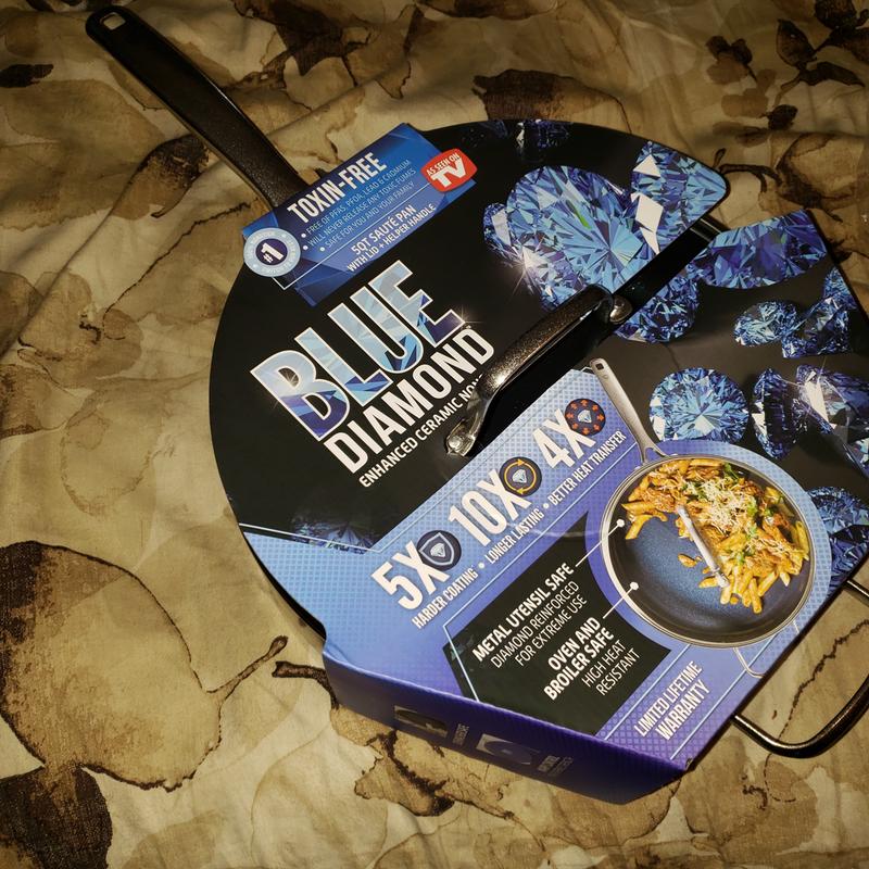 My Blue Diamond 5 Qt Non-Stick Saute Pan Before Use