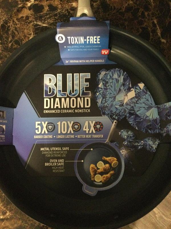 Blue diamond fry pan