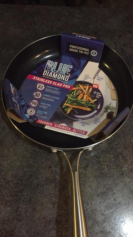 Blue Diamond Stainless Clad Pro 10-Piece Cookware Set CC005654-001 - The  Home Depot