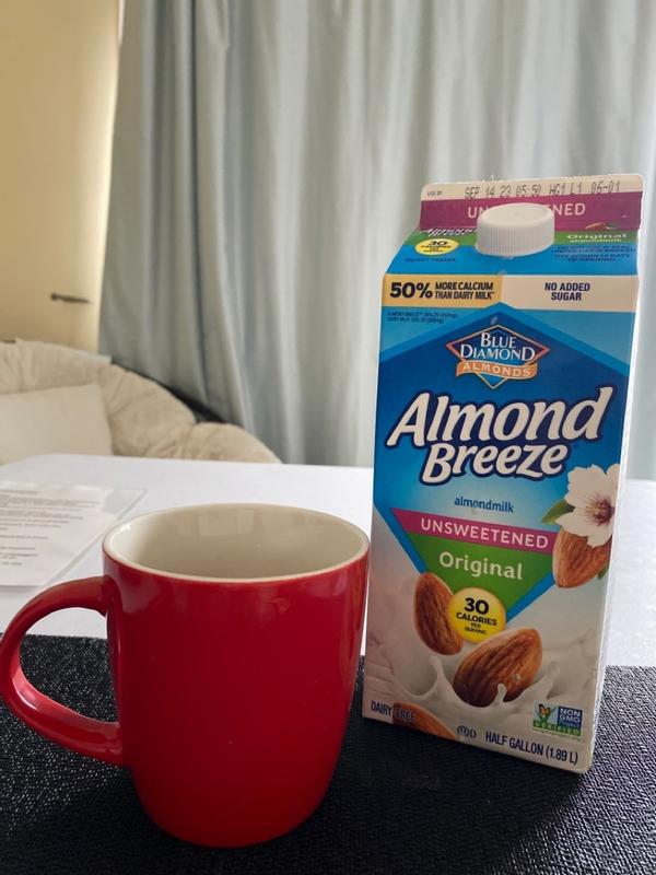 Blue Diamond Almond Breeze Milk Unsweetened Original Nutrition Facts