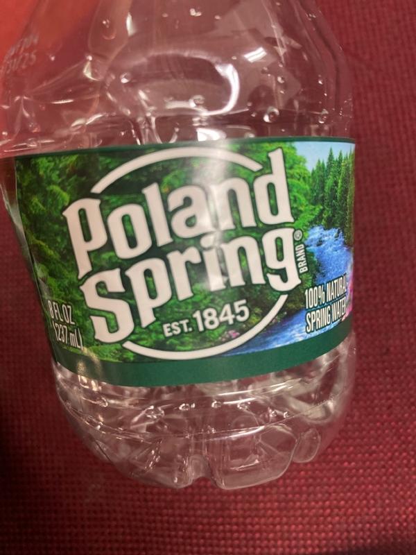 Poland Spring 100% Natural Premium Spring Water - Small, Mini 8 Fl Oz  Bottles | Pack of 24