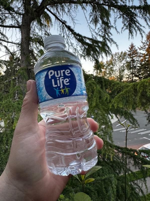 Pure Life Purified Water, 12 Fl Oz, Plastic Bottled Water, Pack of