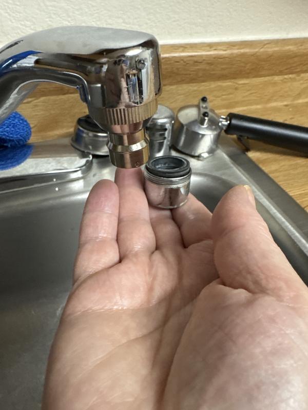 Adapter for sink comes with washer