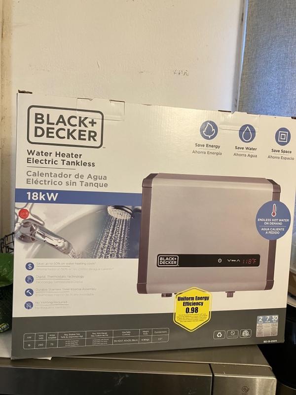 BLACK DECKER Pro 240 Volt 18 kW kW 4.12 GPM Tankless Electric