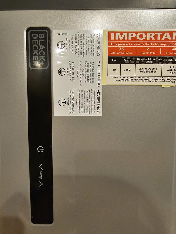 BLACK+DECKER 27 kW 5.4 GPM Electric Tankless Water Heater, Ideal