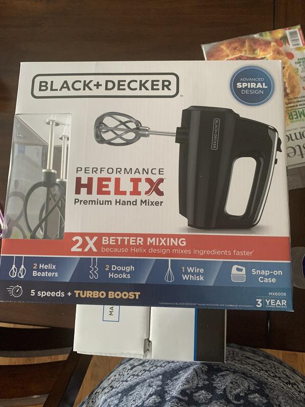 BLACK+DECKER Helix Performance Mixer 60-in Cord 5-Speed Tangerine