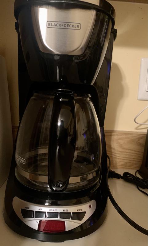 Reviews for BLACK+DECKER 12-Cup Programmable Black Drip Coffee Maker with  Glass Carafe, Built-In Timer and Automatic Shut-Off | Pg 1 - The Home Depot