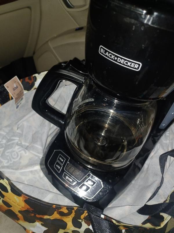 Driving around with the coffee maker in my truck, trying to find a replacement carafe because this one leaks.