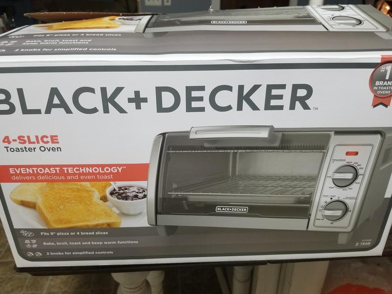 Grille-pain four Black & Decker à 4 fonctions, acier inoxydable, 4