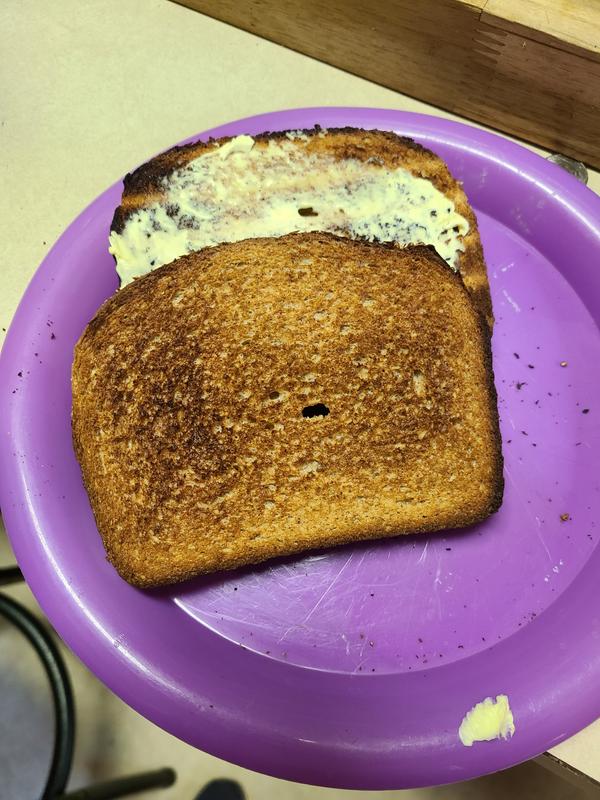 Nice toasting all over