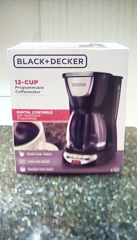 45 cup coffee maker glass filter cup BLACK+DECKER 12-Cup* Programmable Coffee Maker, Black, CM1160B