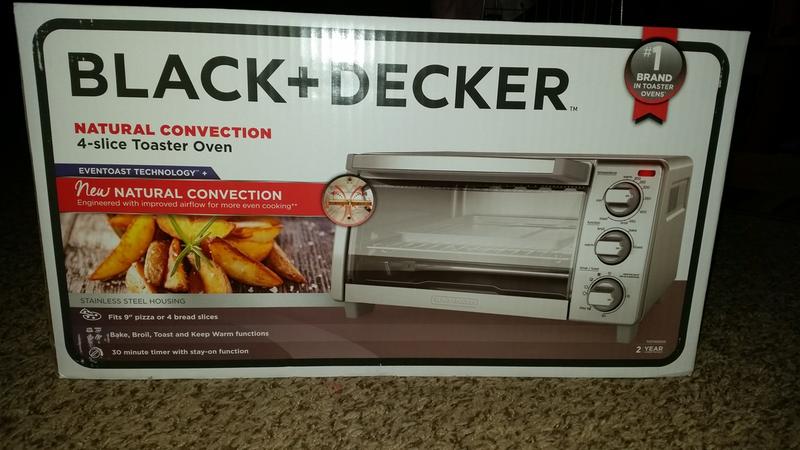 BLACK & DECKER 4 Slice Natural Convection Toaster Oven Stainless Steel  TO1745SSG