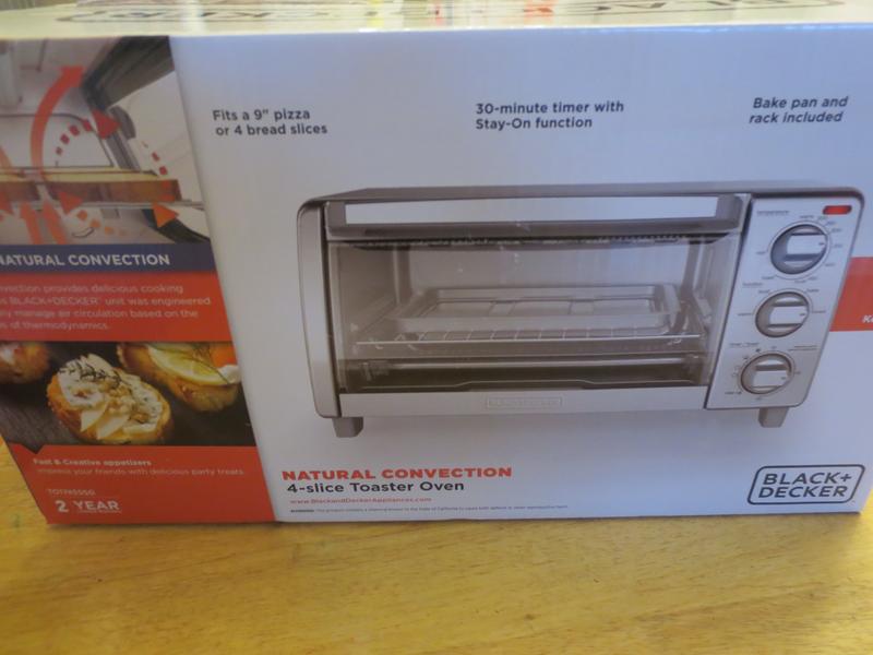 BLACK & DECKER 4 Slice Natural Convection Toaster Oven Stainless Steel  TO1745SSG