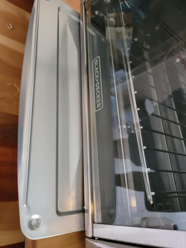 Black+Decker Air Fry Toaster: Extra Breiter Heißluft-Toaster Für Pizza, Brot & Fettarmes Frittieren, 22,9 X 33 Cm Pfanne Passt Rein