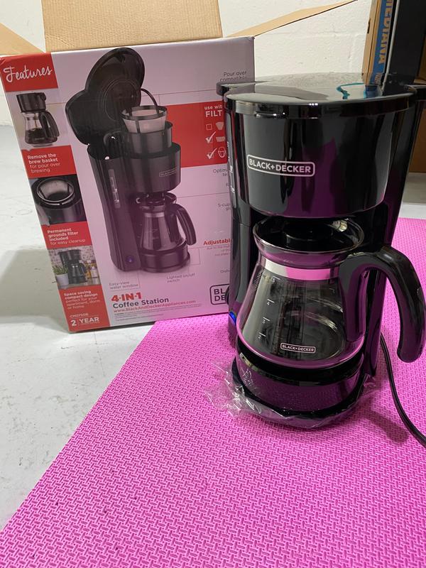 Black+Decker 4-in-1 Coffee Maker CM0750B Used 5 Cup Coffee Station