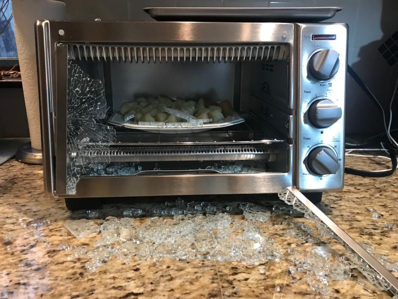 The door totally blown out!