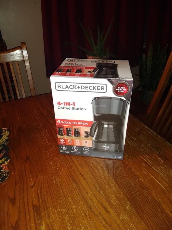 Black+Decker 4-in-1 Coffee Maker CM0750B Used 5 Cup Coffee Station