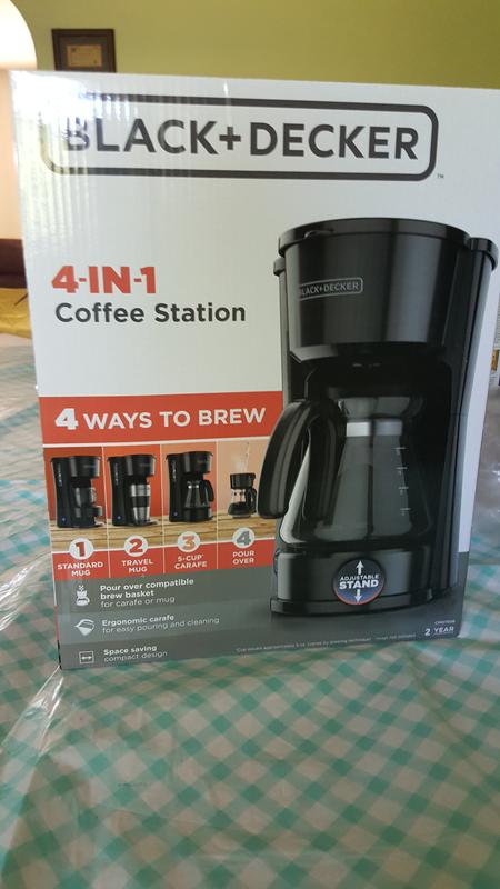 Black+Decker CM0755BZ 4-in-1 5-Cup Station Coffeemaker 