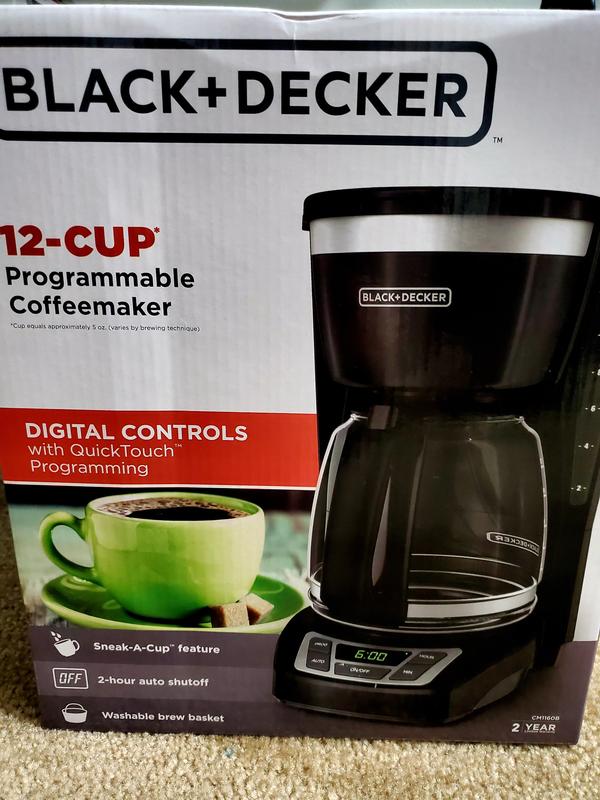 Black & Decker cm1060b quicktouch programmable coffeemaker 12 cup