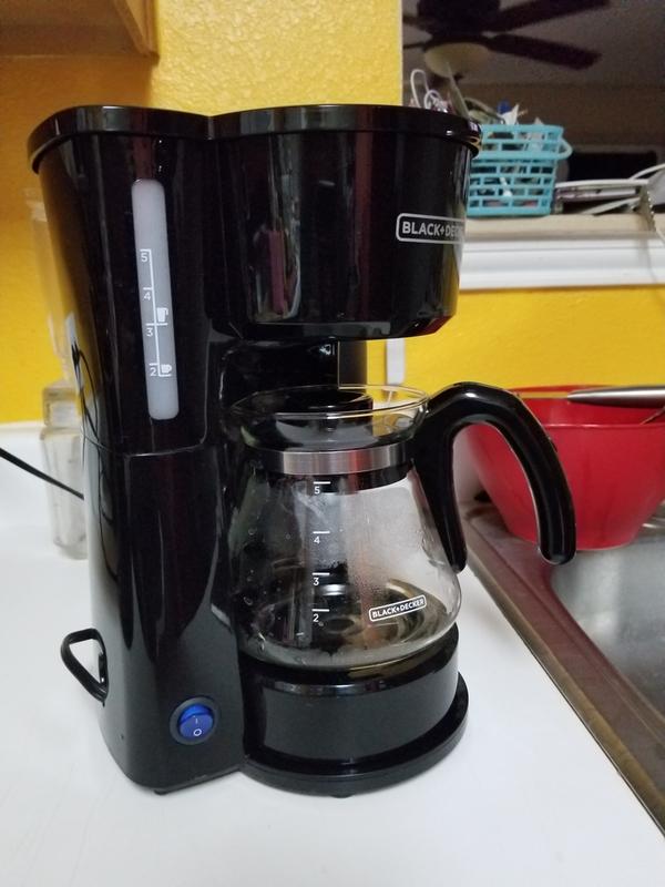 BLACK+DECKER 4-in-1 Coffee Maker 5-Cup Coffeemaker Black CM0750BS