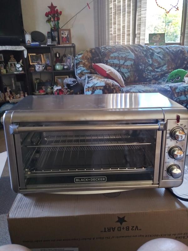 BLACK+DECKER Crisp 'N Bake 8-Slice Stainless Steel Convection Toaster Oven  (1500-Watt) in the Toaster Ovens department at