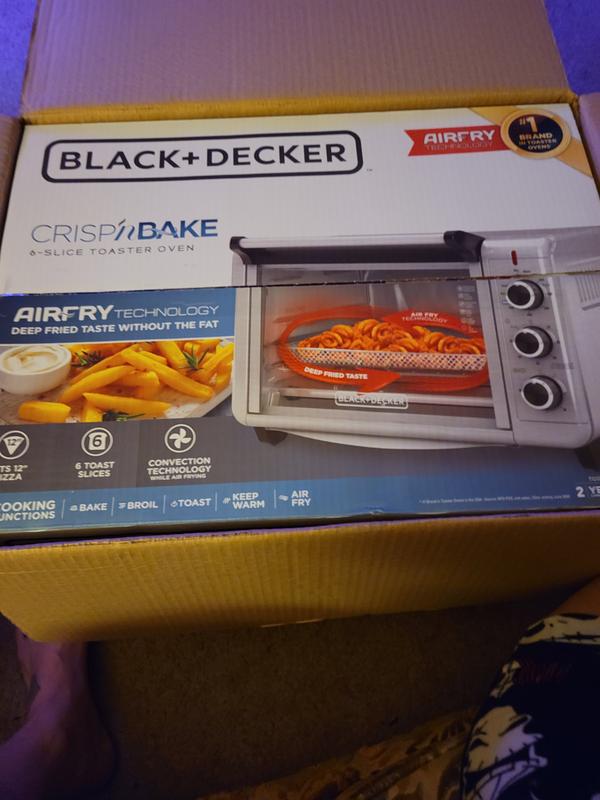 Black and Decker Crisp 'n Bake Air Fryer Toaster Oven Unboxing TO3215SS 