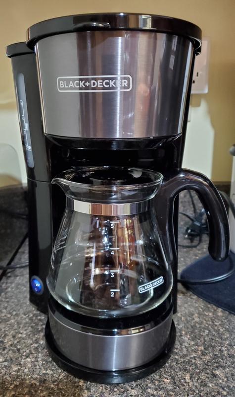 Black and Decker Coffee Station Coffeemaker in Black Stainless Steel Finish!