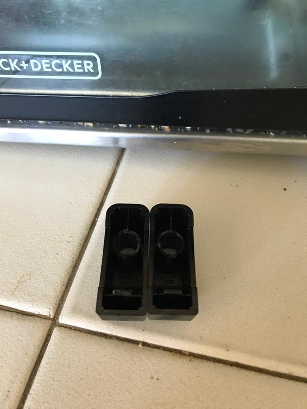 Melted where screw attaches to body.