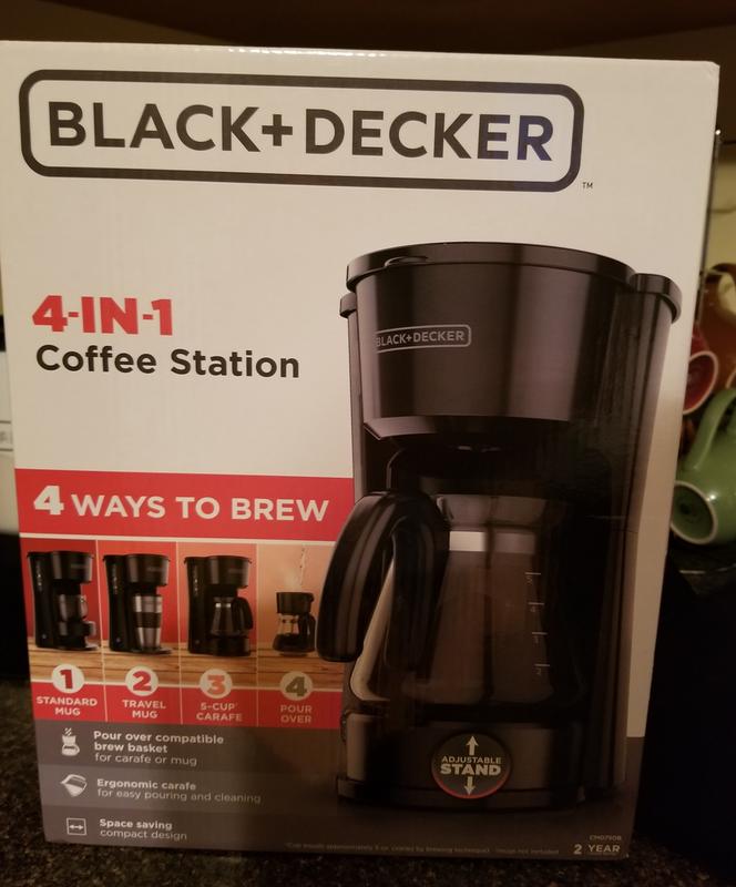 Black+Decker 4-in-1 5-Cup Coffeemaker Black CM0755S - Best Buy