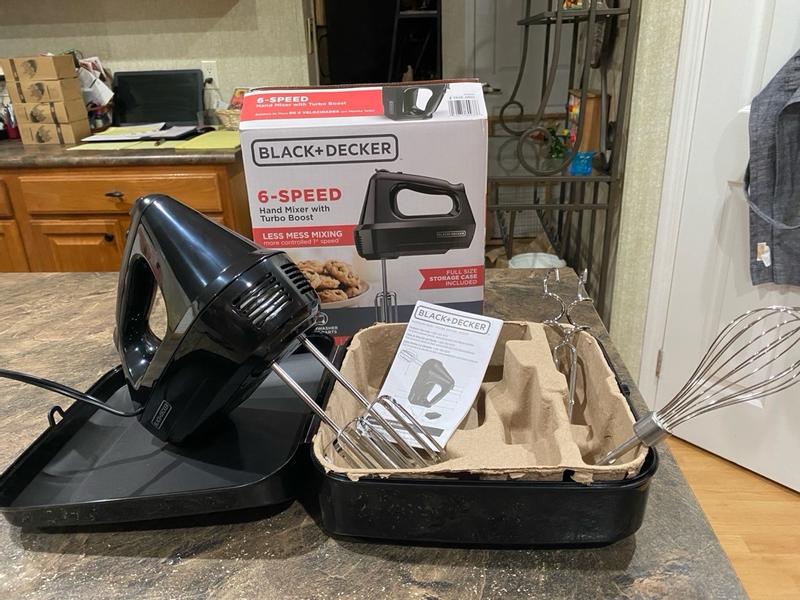 Black & Decker, Kitchen, Black Decker Powerpro Hand Mixer With Whisk And  Mix Attachments