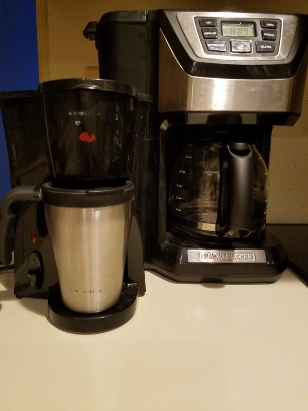 BLACK+DECKER 12-Cup Black/Stainless Residential Drip Coffee Maker in the  Coffee Makers department at